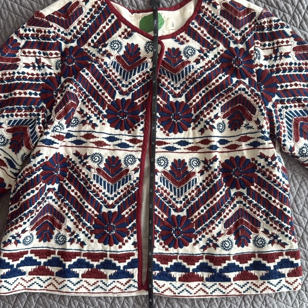 Anthropologie embroidered jacket, size S - Picture 6 of 8